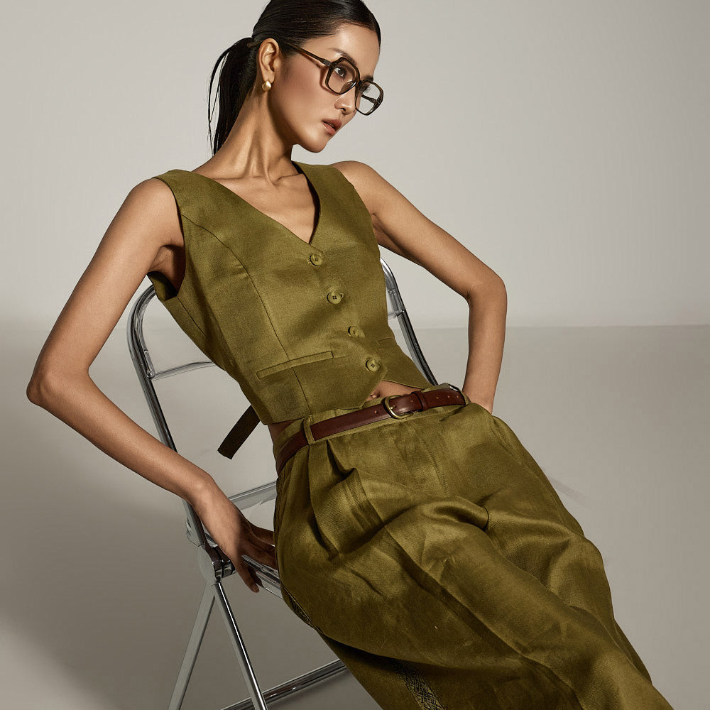 J2805 Linen Vest