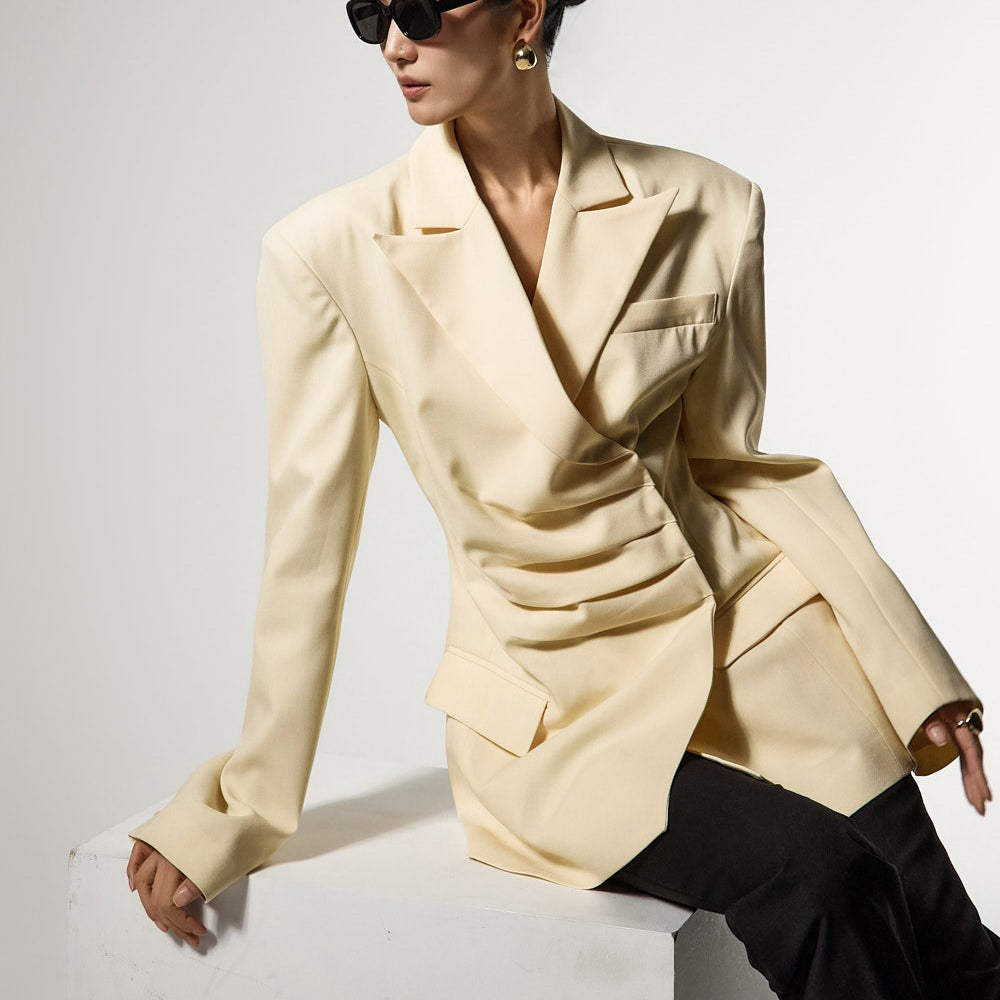 J3169 Drape Tailored Jacket
