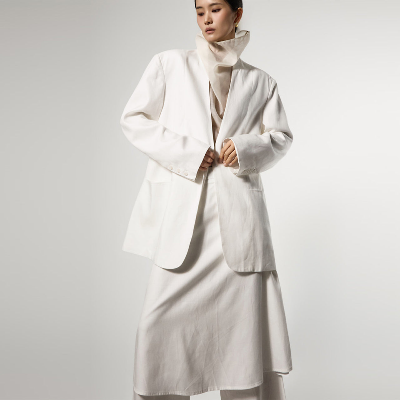 J3170 Linen Oversized Jacket