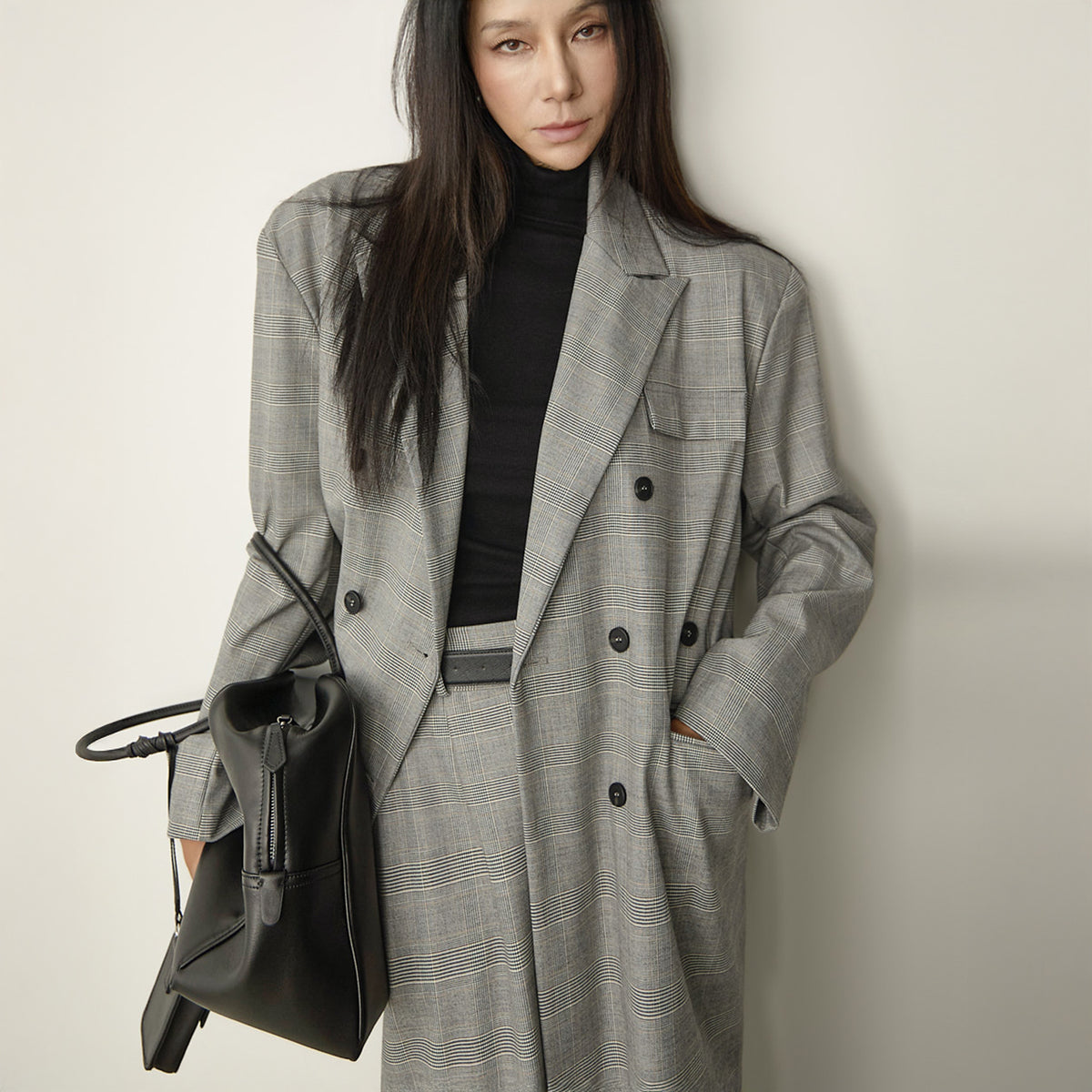 J3301 Glen Check Tailored Jacket