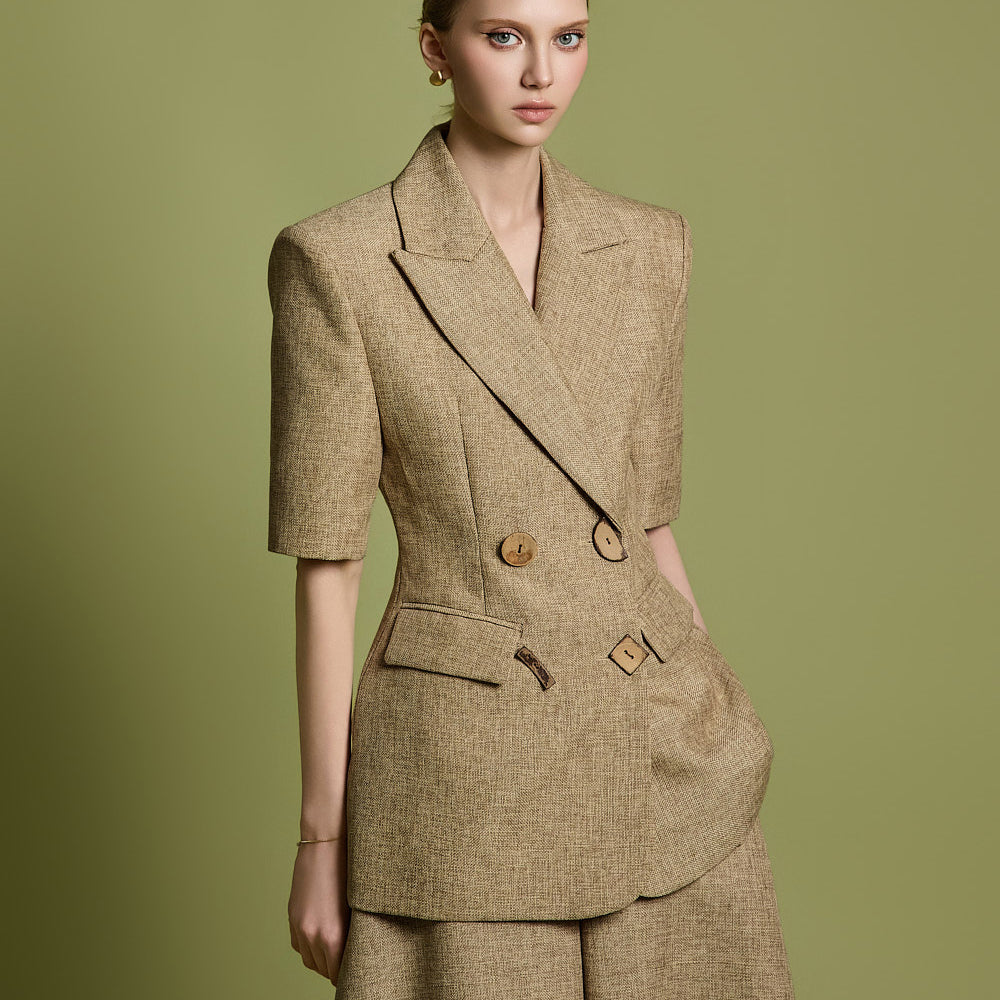J9313 Double Button Jacket