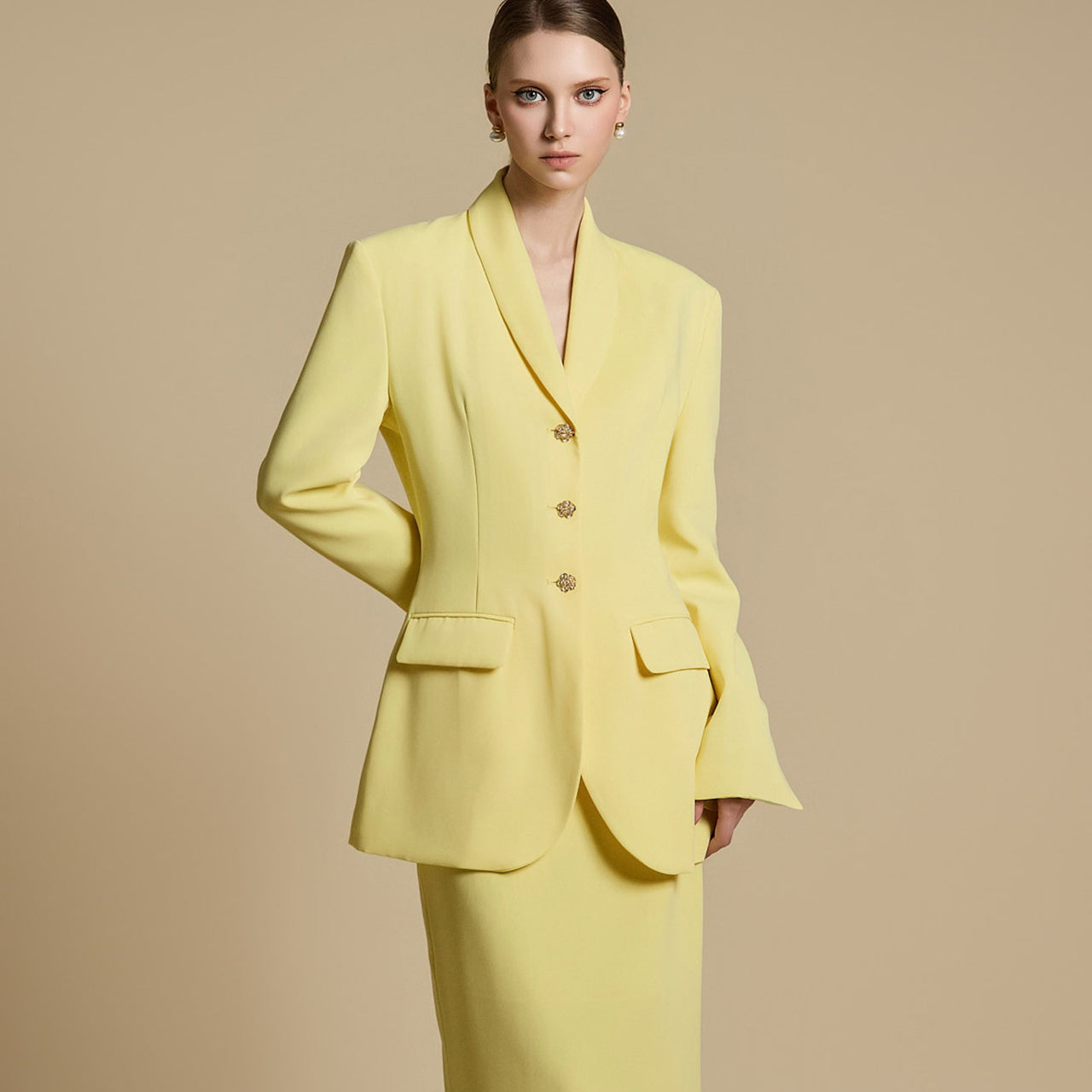 J9315 Three Button Jacket