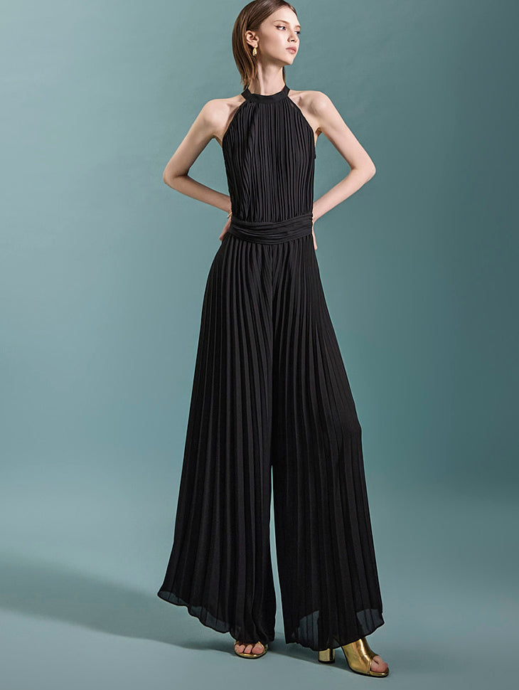 JS039 Pleated Jumpsuit