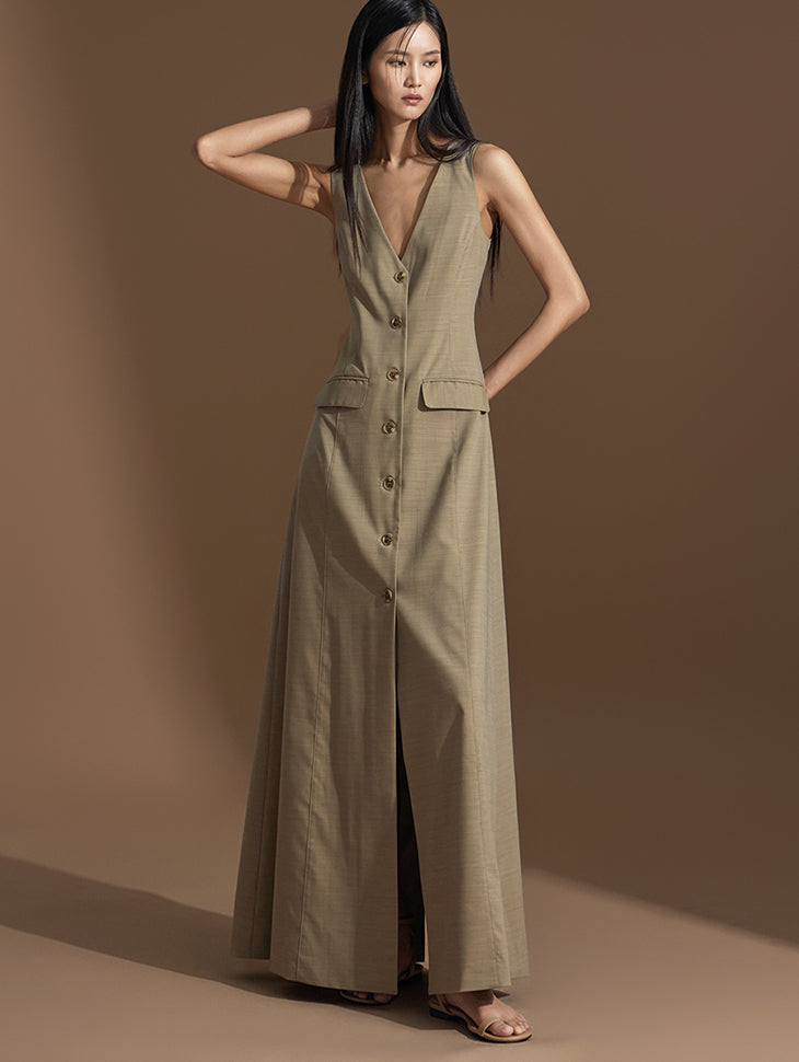 D4958 Vest Dress