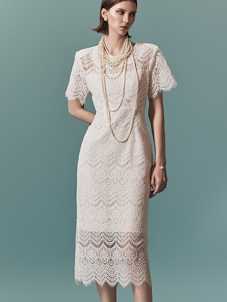 D4969 Lace Dress