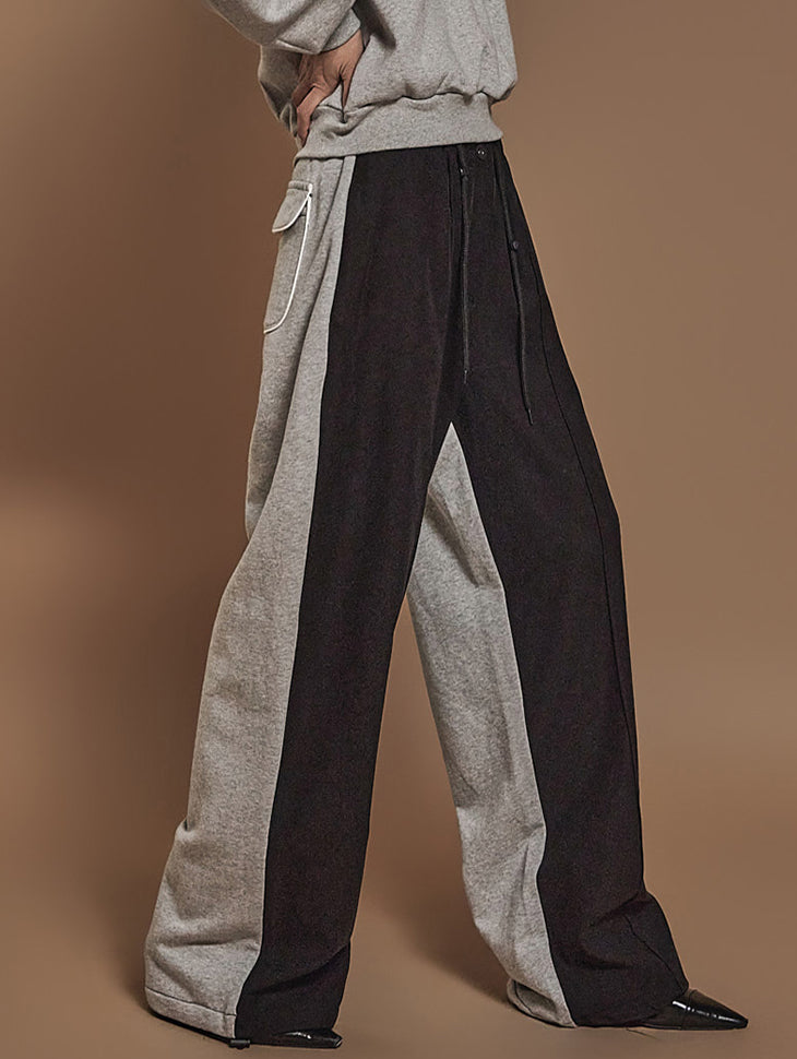 P3303 Color Contrasting sweat Pants