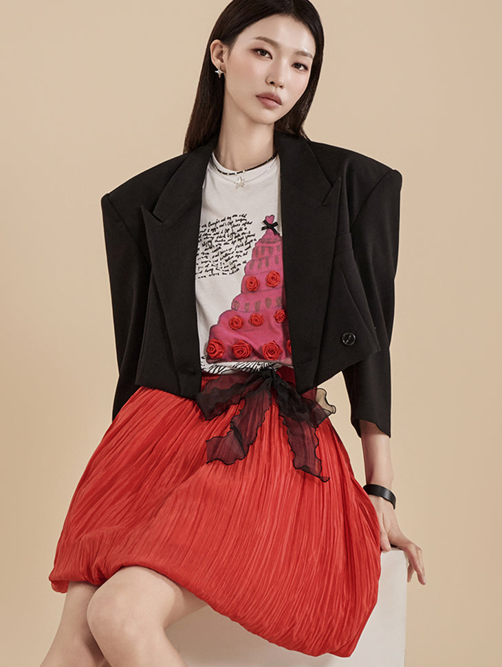 J2231 Crop single Jacket
