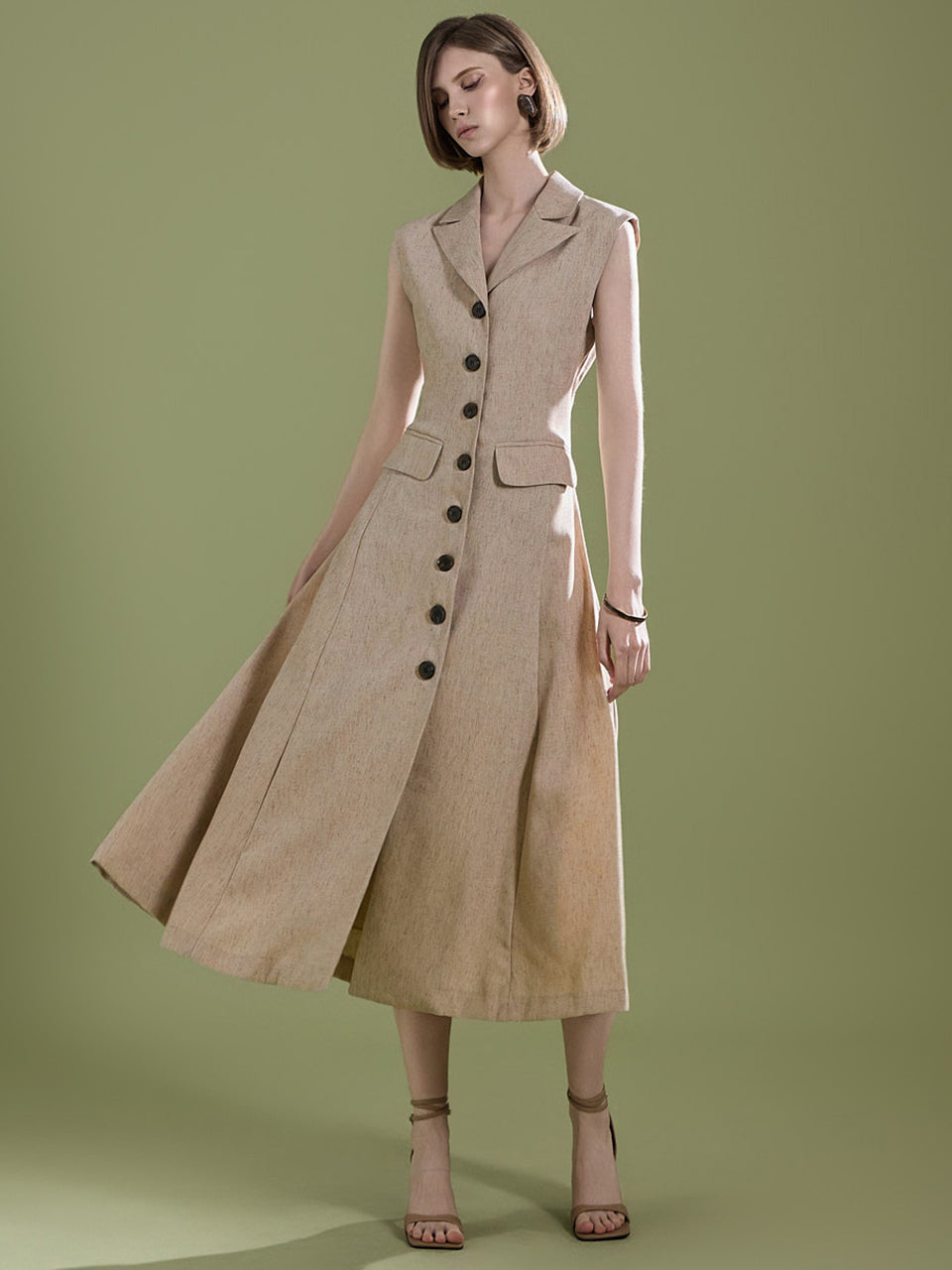 D5023 Button Dress