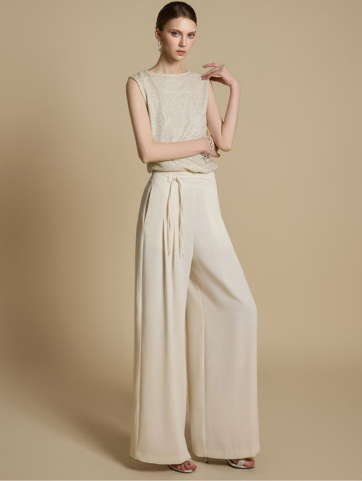 P3478 Wide Slacks with Strap