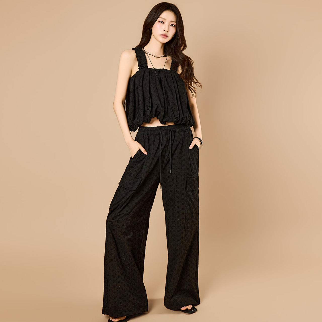 P3833 Cargo Wide Pants