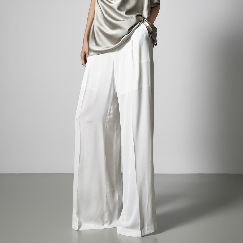 P3849 Satin Wide Slacks