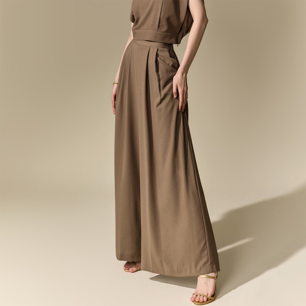 P3880 Wide Elastic Waist Slacks