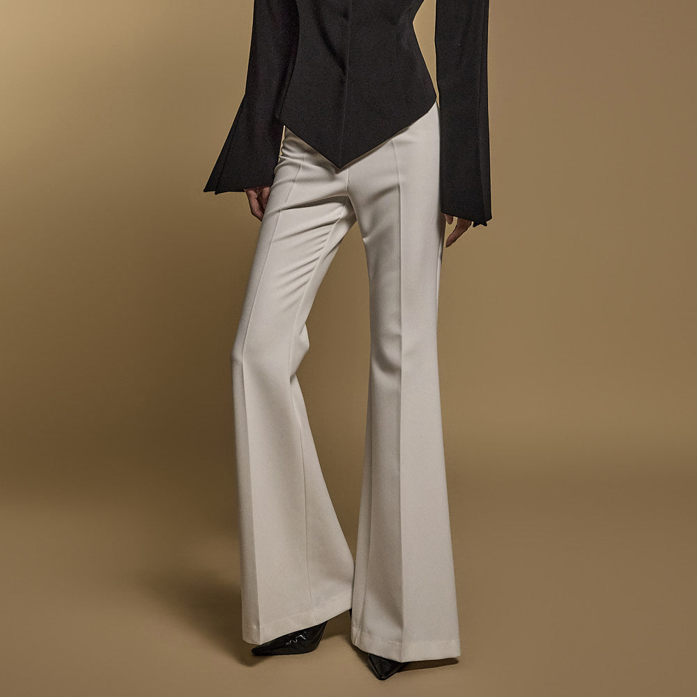 P9058  High-Waist Flared Slacks