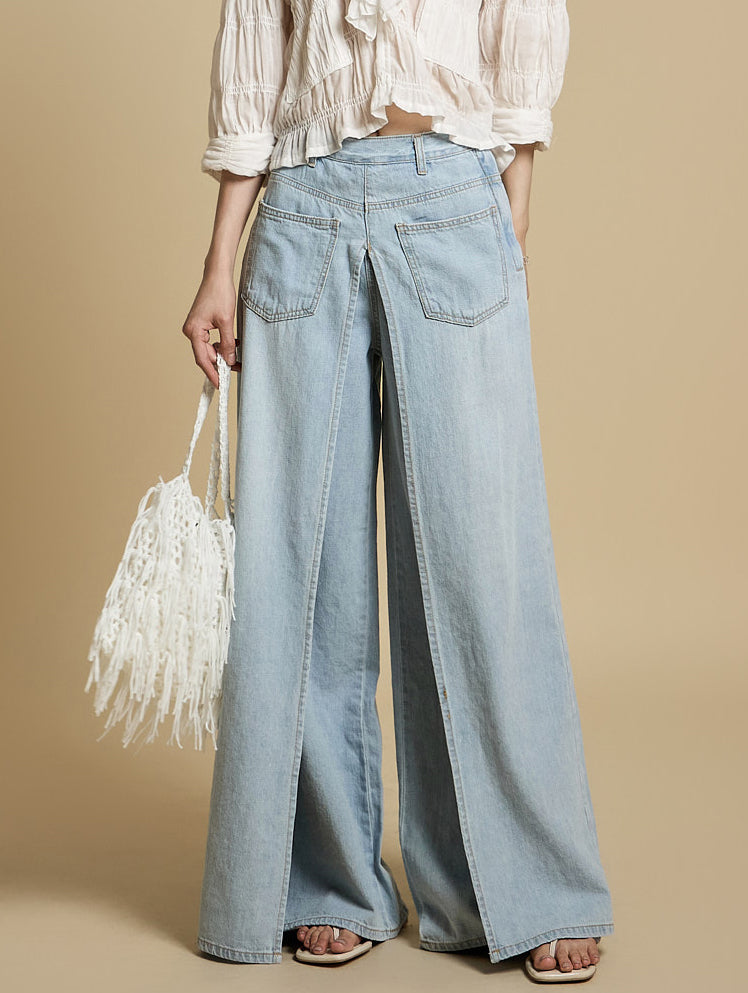 PJ583 Wide Wrap Jeans