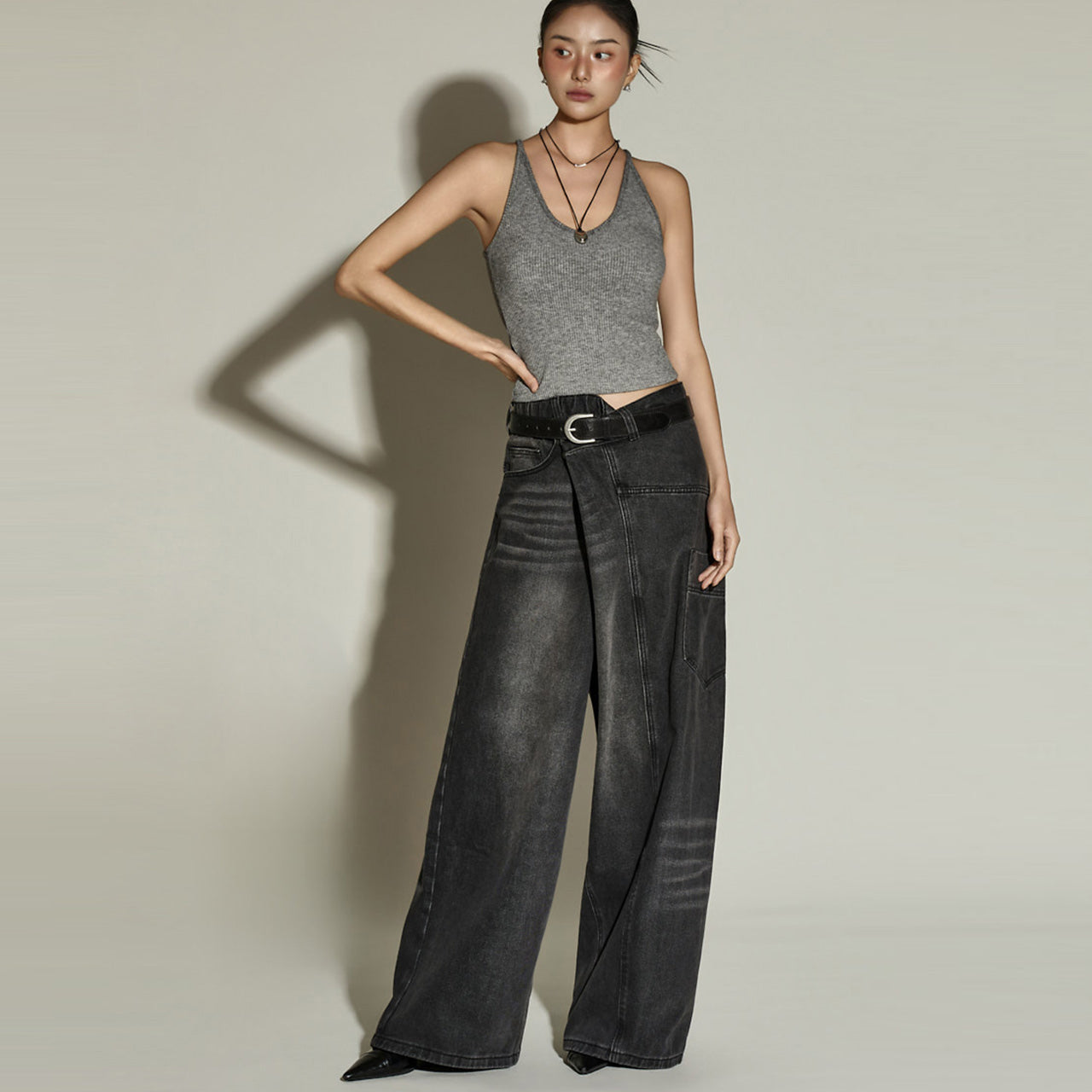 PJ599 Wide Jeans