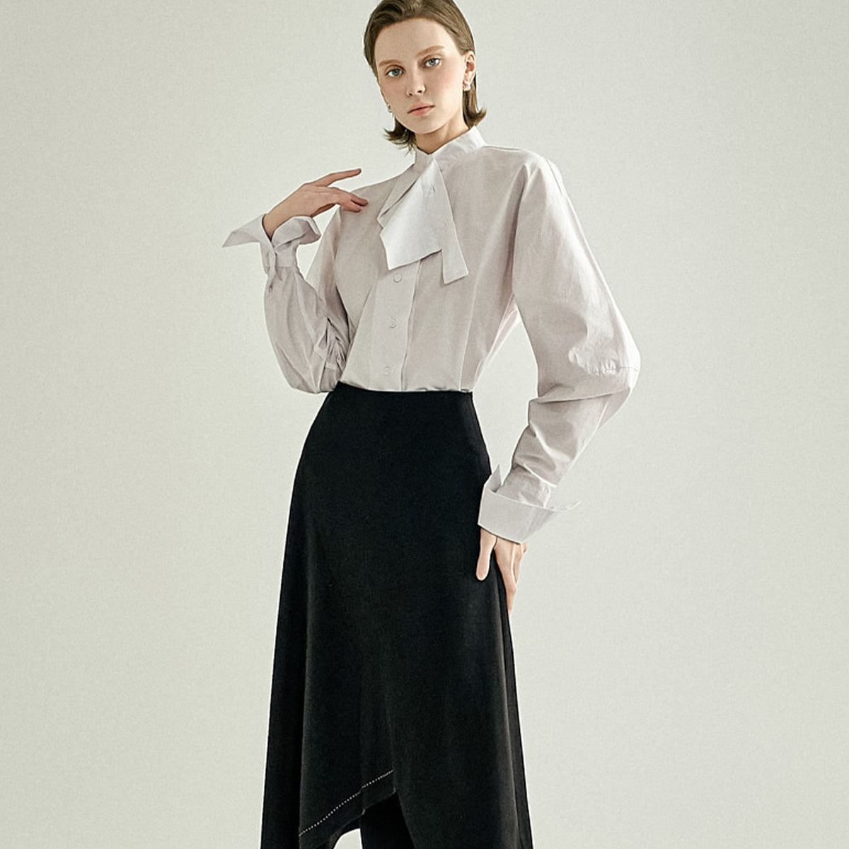 S9043 Tie Cuff Shirts