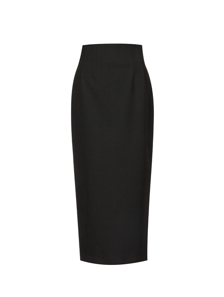 SK3065 Pintuck Long Skirt
