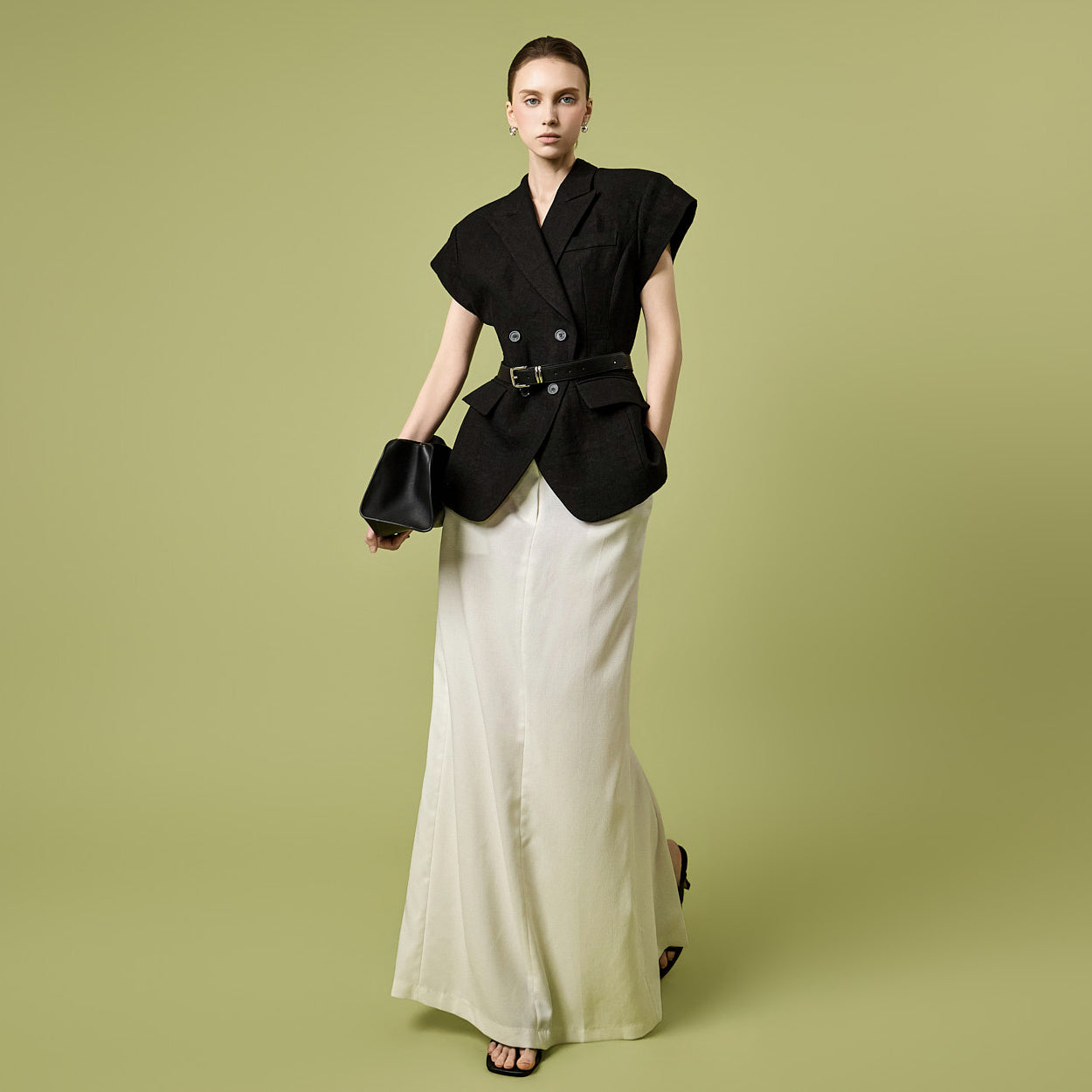 SK3198 H-Line Maxi Skirt