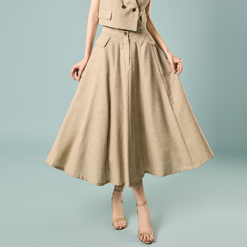 SK3219 Voluminous Flare Skirt
