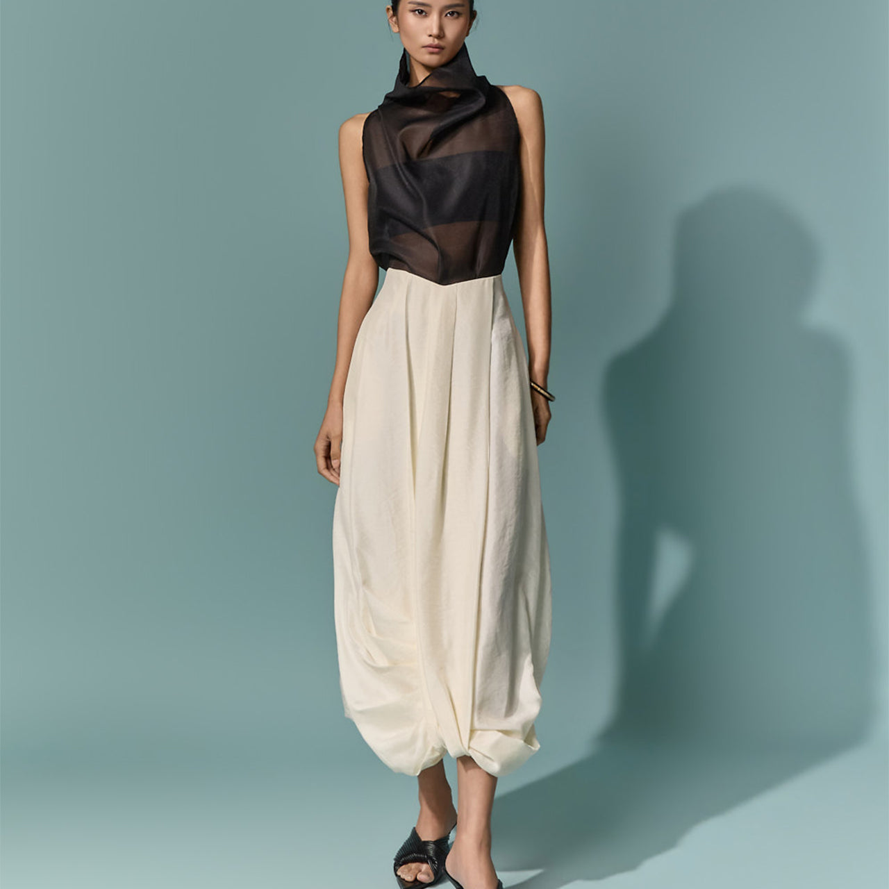 SK9303 Drape Balloon Skirt