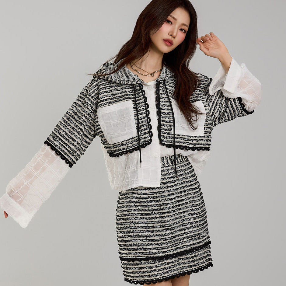 TP2076 Hooded and Skirt Set