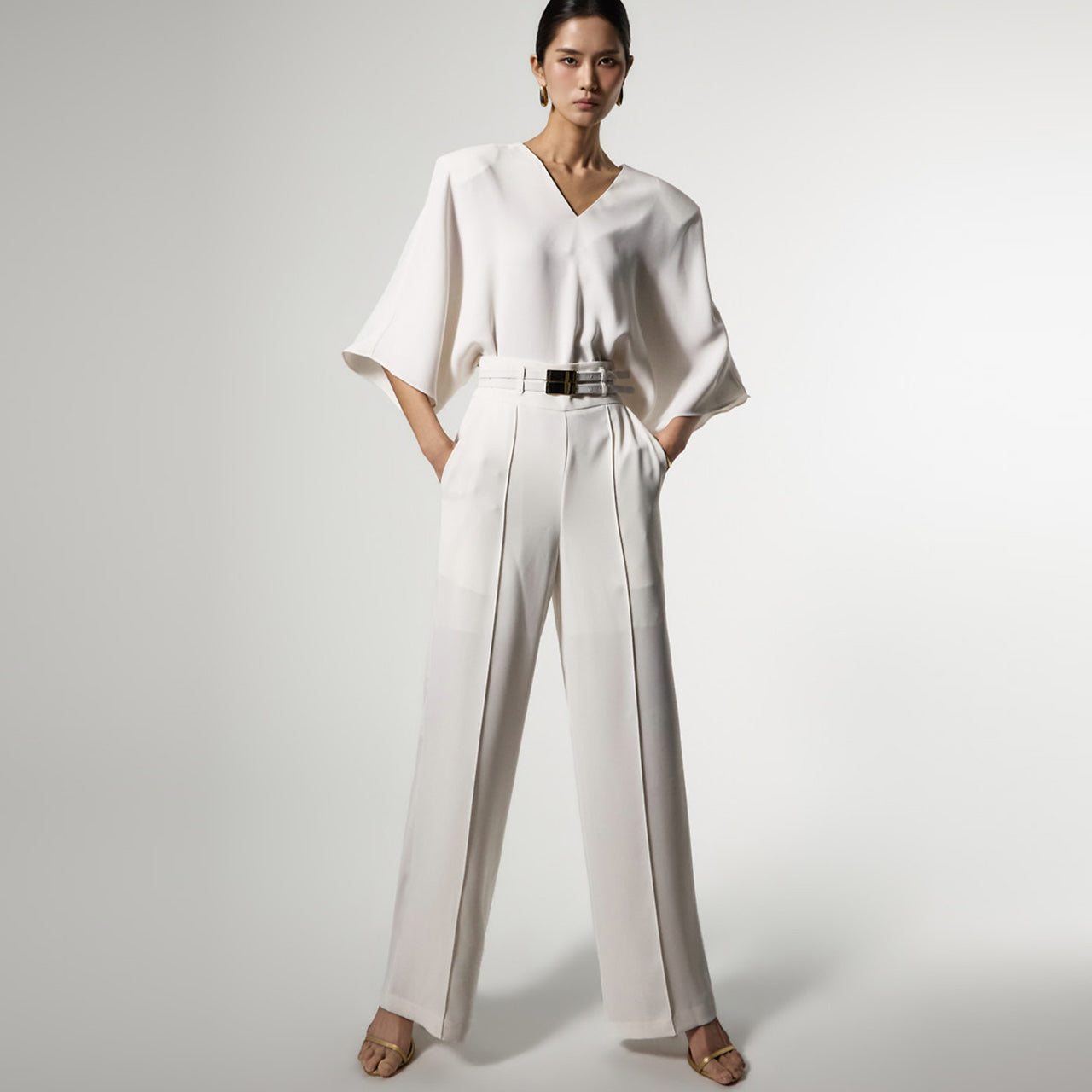 TP2356 Blouse and Slacks Set