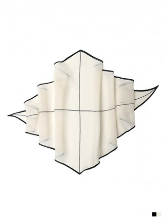 AS-1508 钻石曲线丝绸领巾 Korea