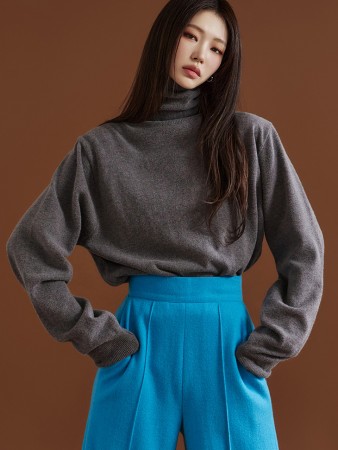 E3183 羊毛高领针织衫 Korea
