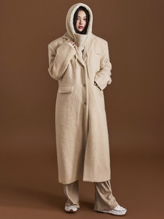 J2121 羊毛大廓形单衣外套 Korea