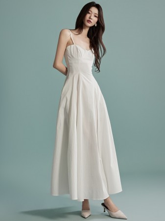 D4960 百褶 連衣裙 Korea