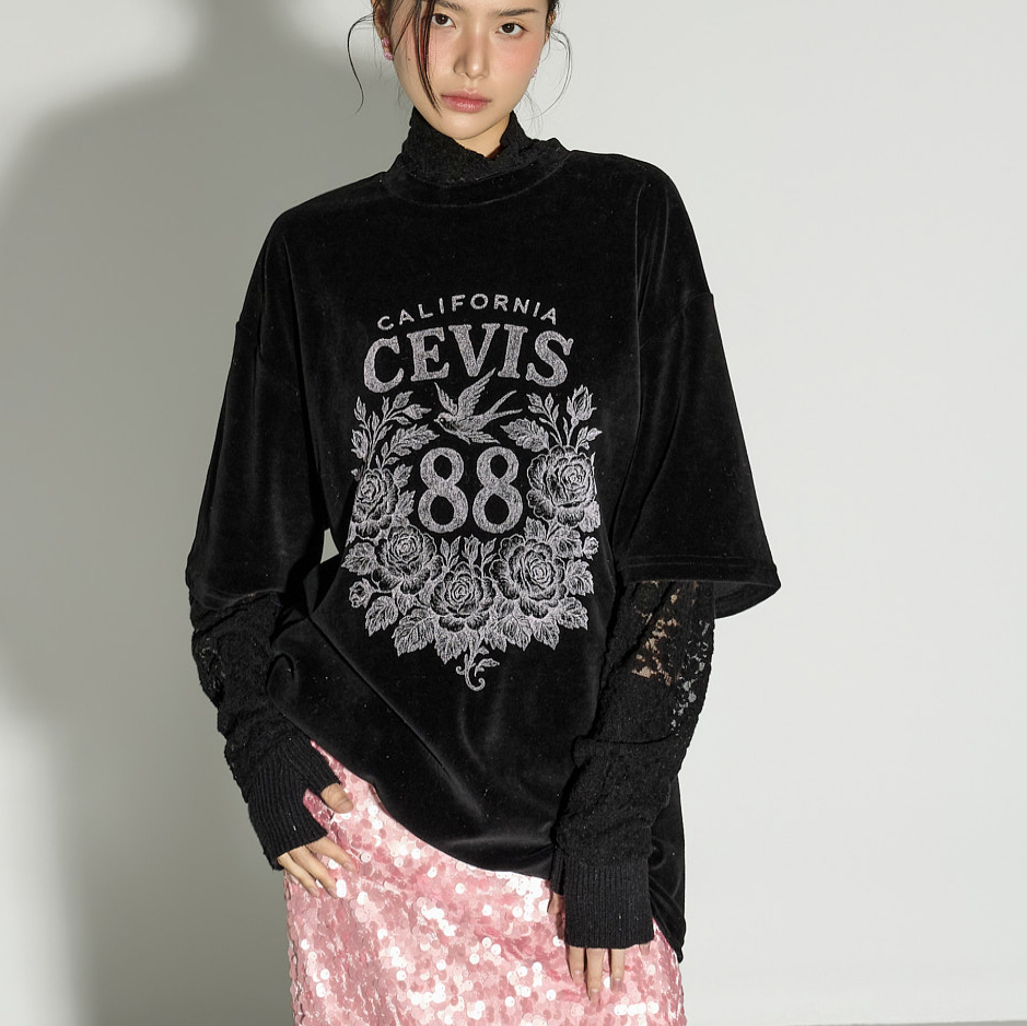 E4068 层叠式 印刷 上衣