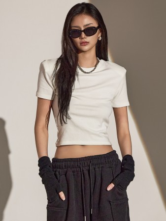 E3674 基本款短袖上衣 Korea