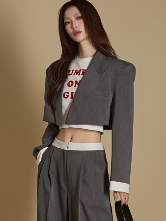 J2637 彩色短款夹克 Korea
