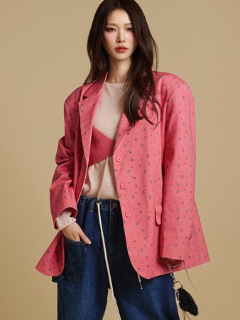 J2659 花朵图案夹克 Korea