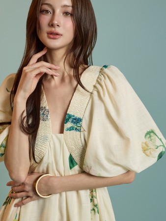 D5180 花朵图案连衣裙 Korea