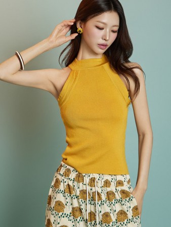 E3873 吊脖 无袖 Korea