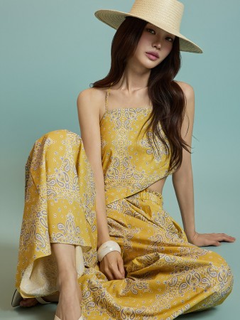 D5312 佩斯利图案两件套 Korea
