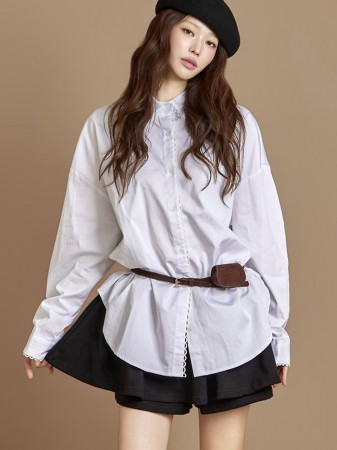 S813 蕾丝 衬衫 Korea