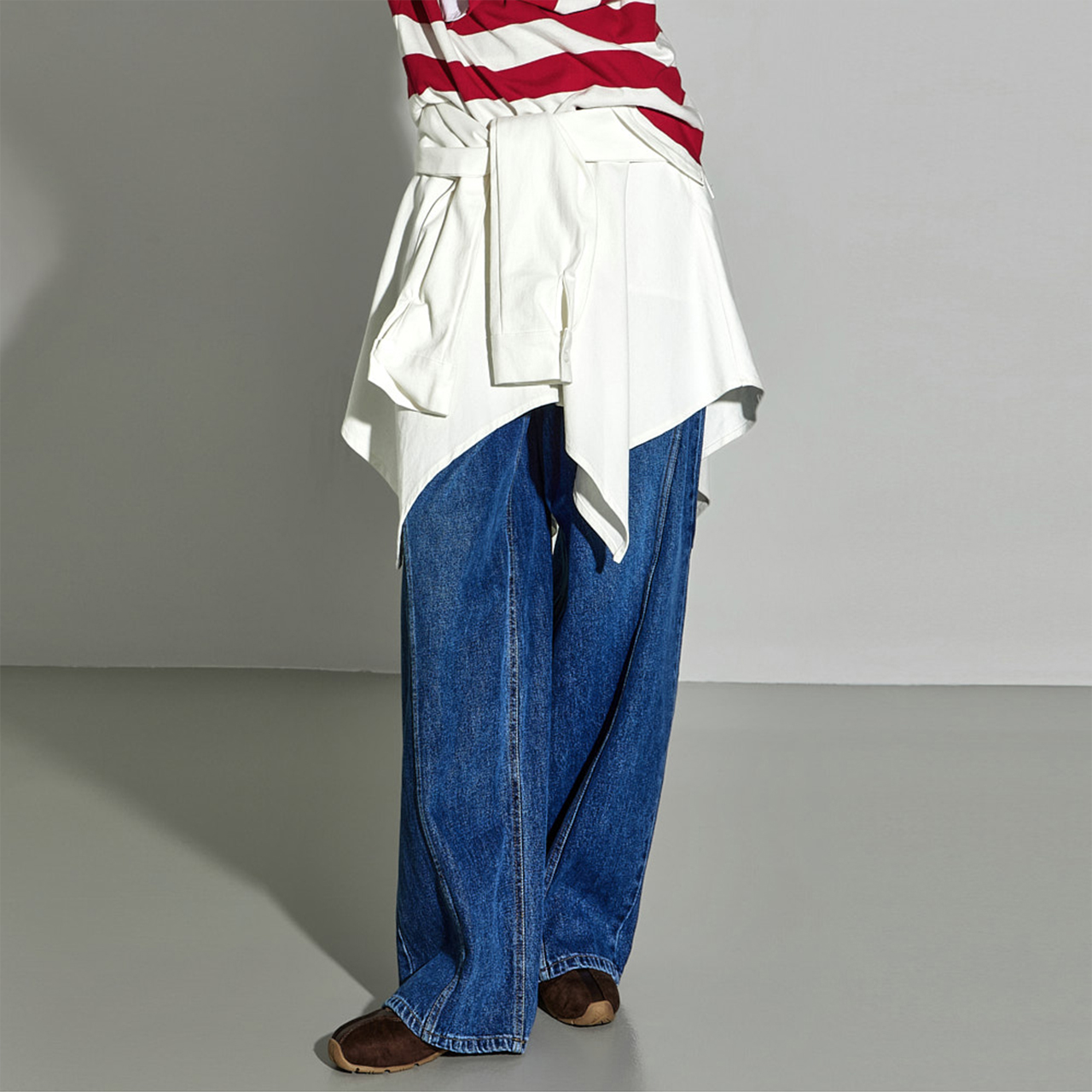 SK3076 衬衫层叠式裙