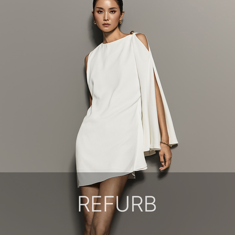 PS3821 不規則 袖 迷你 連衣裙