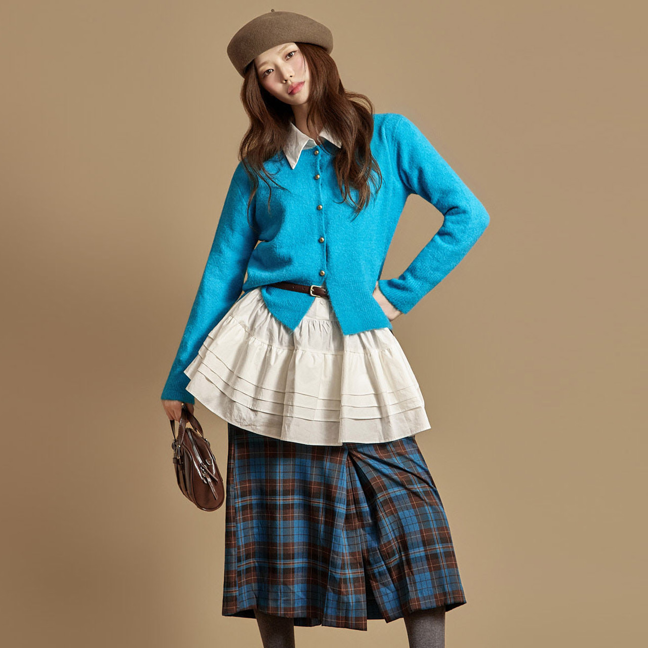 J2937 软质纽扣开衫