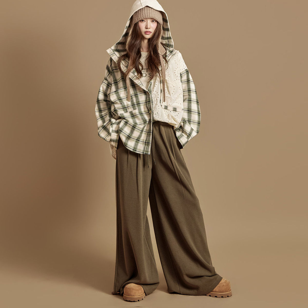 P3673 细褶运动服裤子