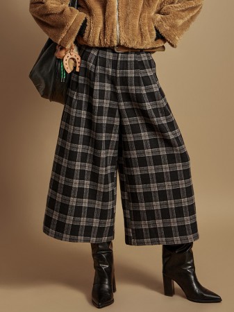 P3678 腰帶组合羊毛裤子 Korea