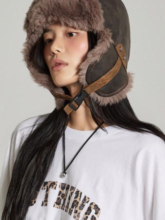 AC-866 바이커 皮草皮草帽子 Korea