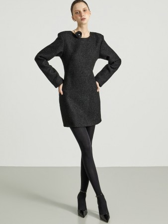 D5392 项链组合羊毛连衣裙 Korea