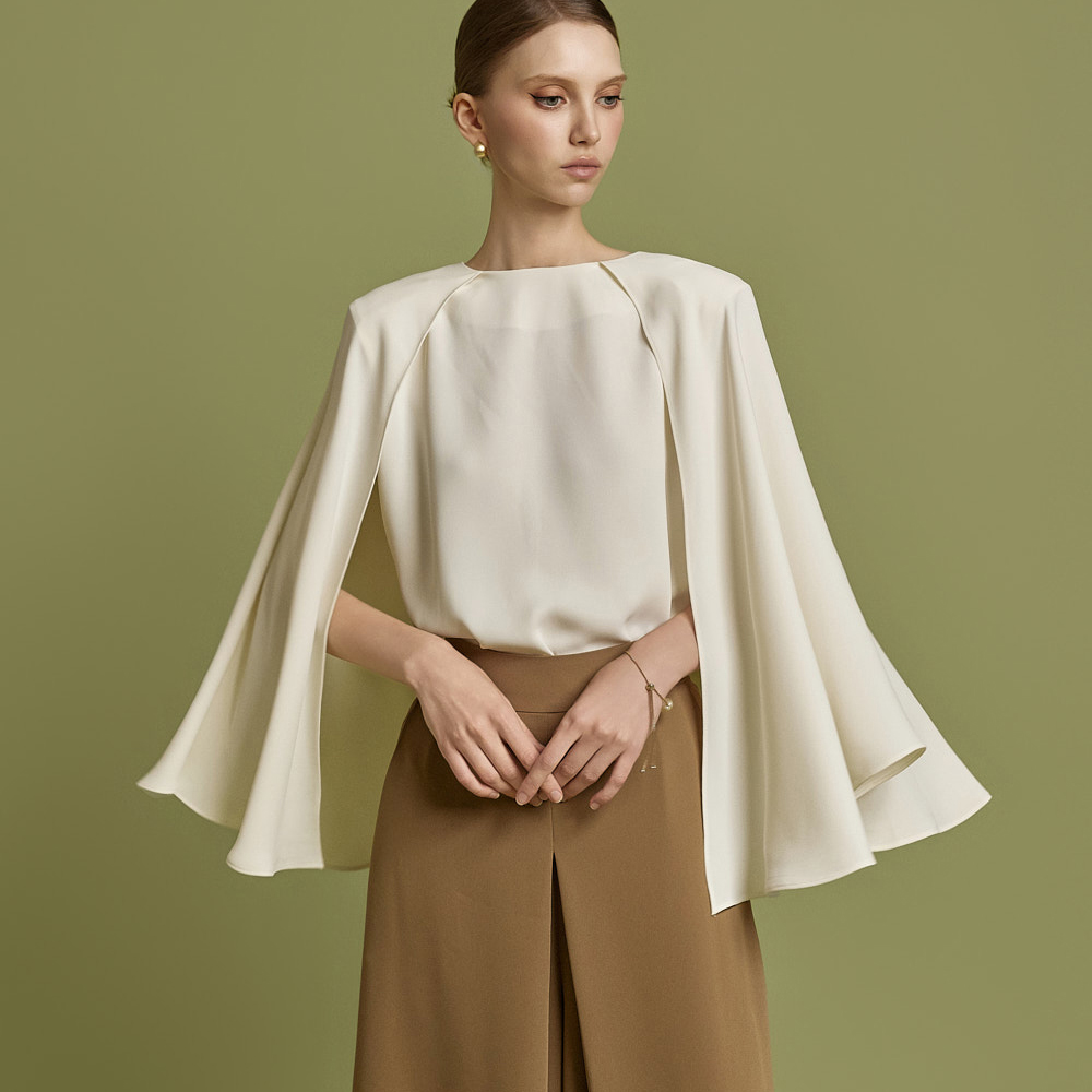 B3137 披肩雪紡衫