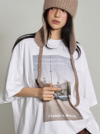 E4034 印刷波西米亞上衣 Korea