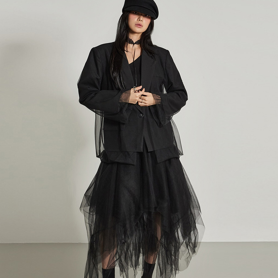 J2965 薄纱 层叠式 夾克