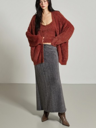 SK3107 马海毛裙子 Korea