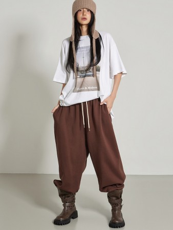 P3690 细绳運動服褲子 Korea